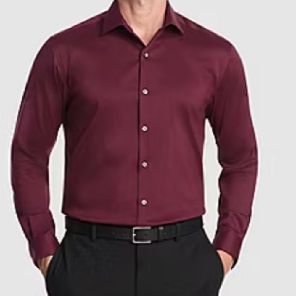 New-Van Heusen Slim Fit Wrinkle Free Long Sleeve Dress Shirt /XL - Picture 2 of 7